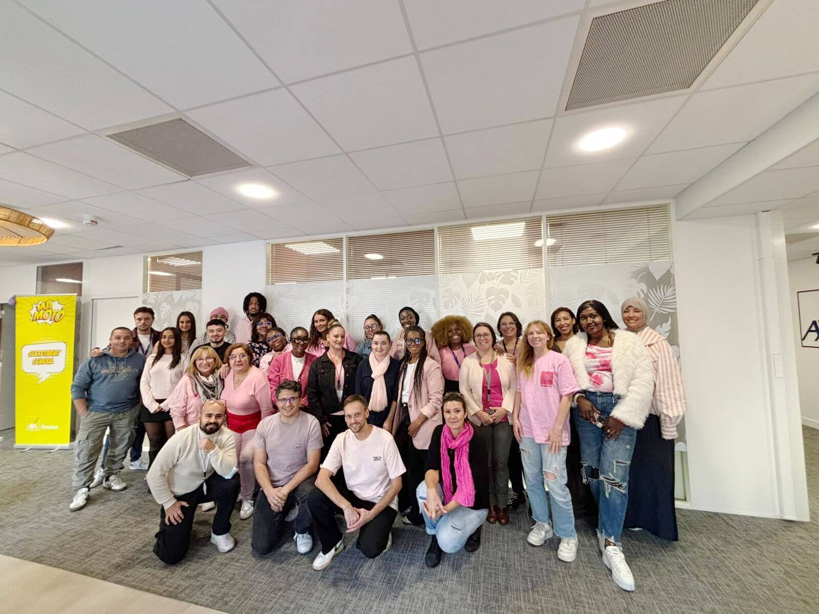 collaborateurs AXA Passion pour Octobre Rose
