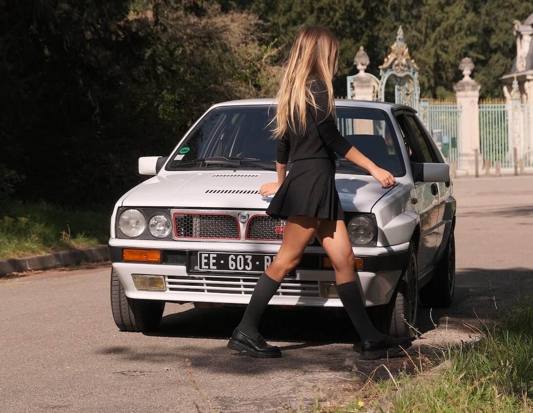 Mylène Dorange et sa Lancia Delta Integrale