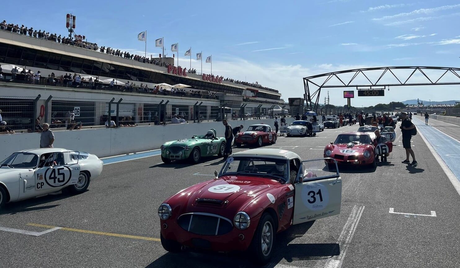 Austin Healy sur le circuit Paul Ricard