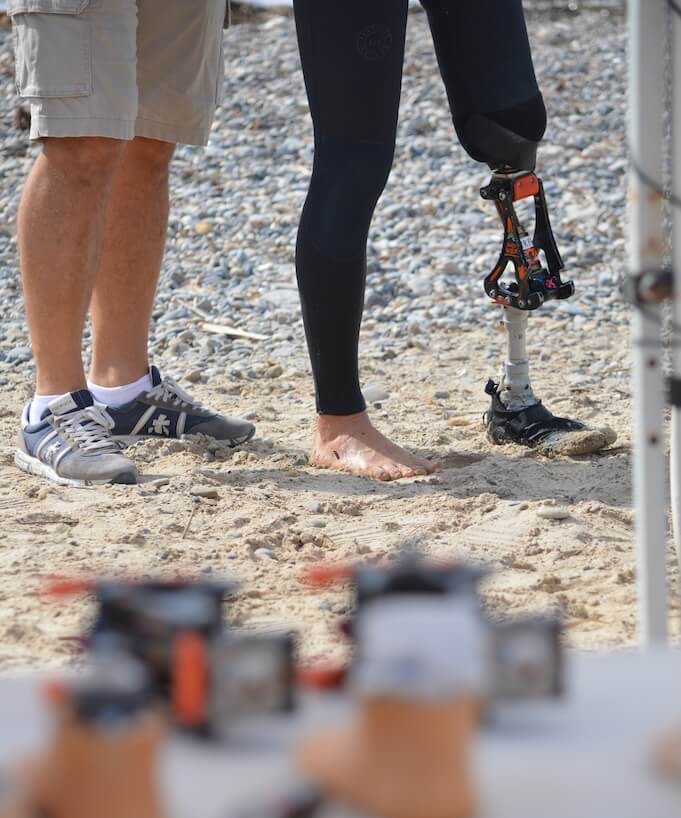 les jambes d'Éric Dargent
