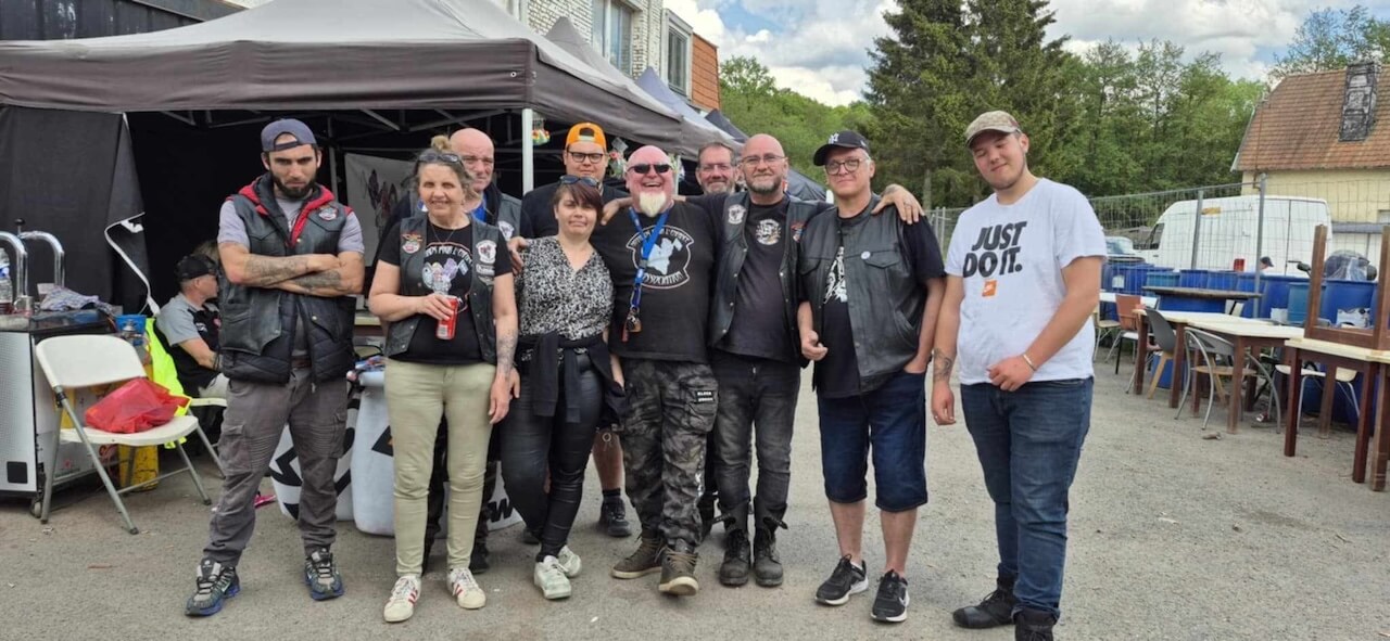 Les membres de Motards pour l’Enfance