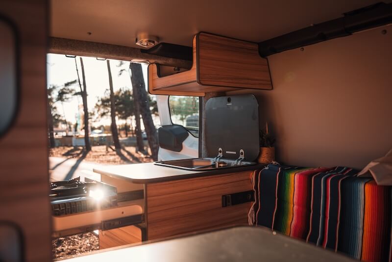 Intérieur d'un van The Family Van
