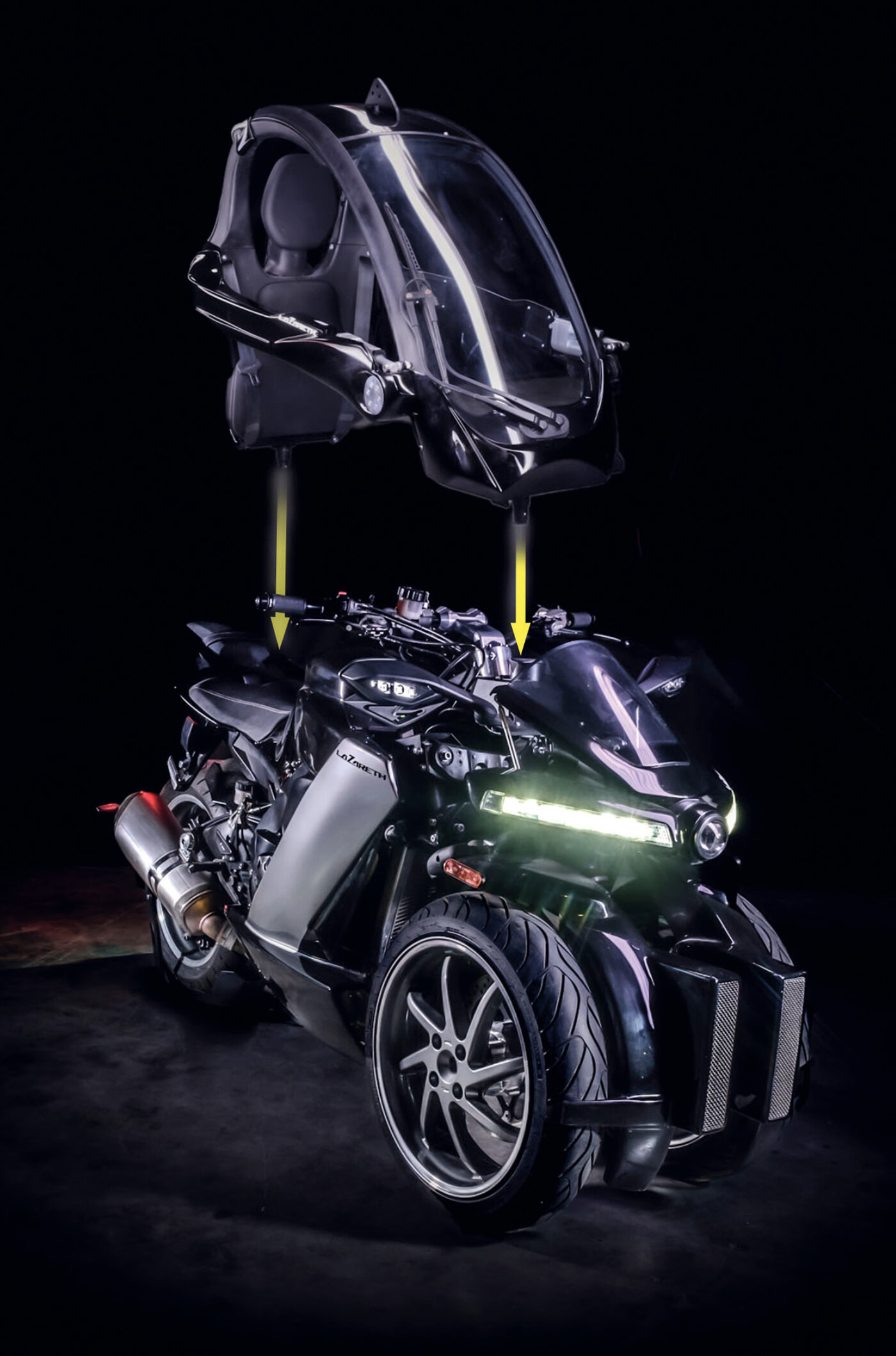 Ludovic Lazareth moto LT 410