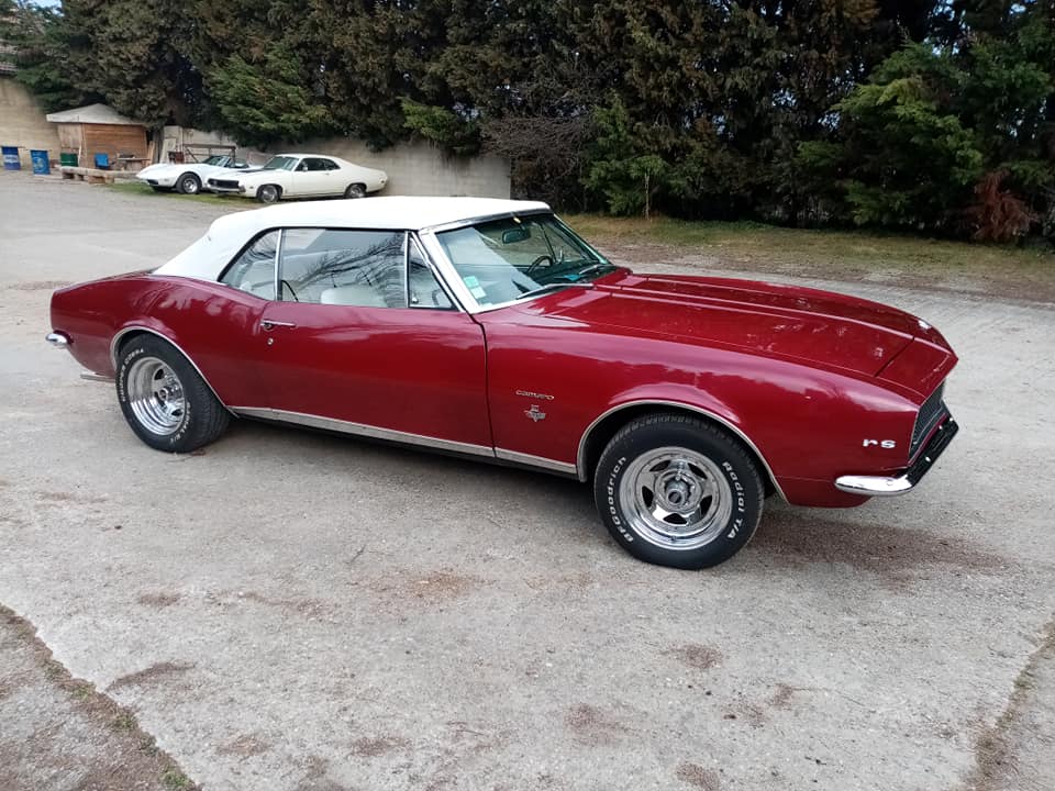 Chevrolet Camaro 1968 restaurée par L'atelier du Sellier Fou.
