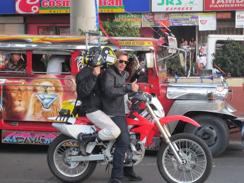 Jean-Pierre Goy sur le tournage de Jason Bourne, l’héritage en 2012 à Manille
