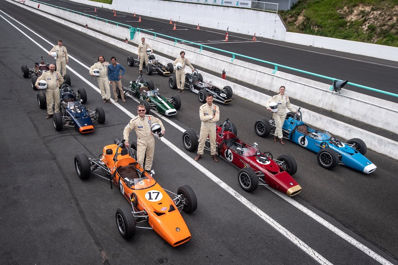 Pilotes sur le circuit de Charade