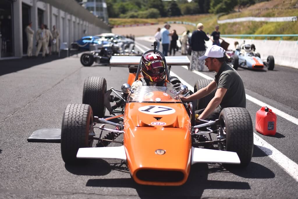 Monoplace Crosslé 90F sur le circuit de Charade