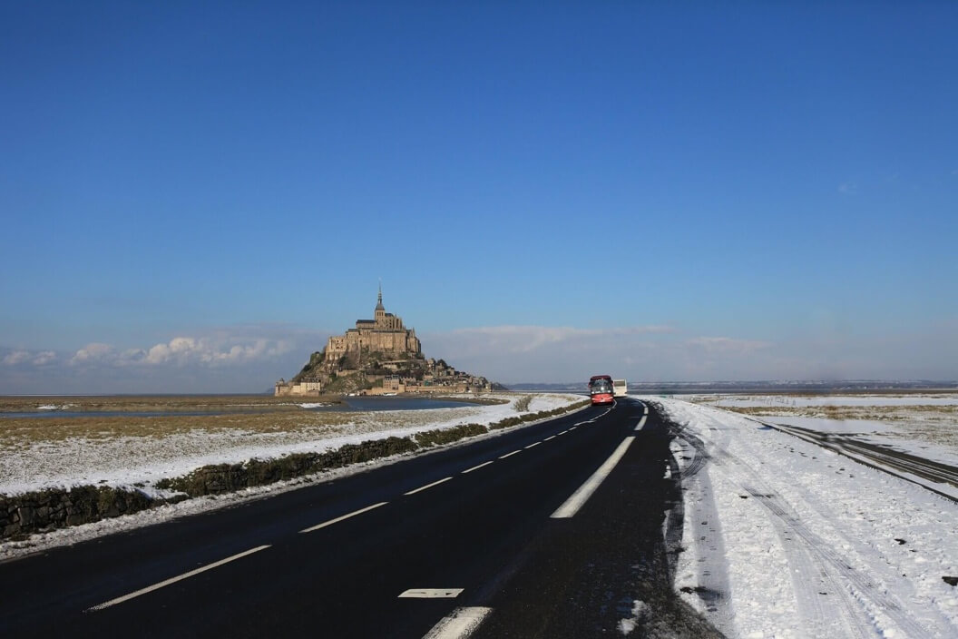 Le Mont Saint-Michel l'hiver