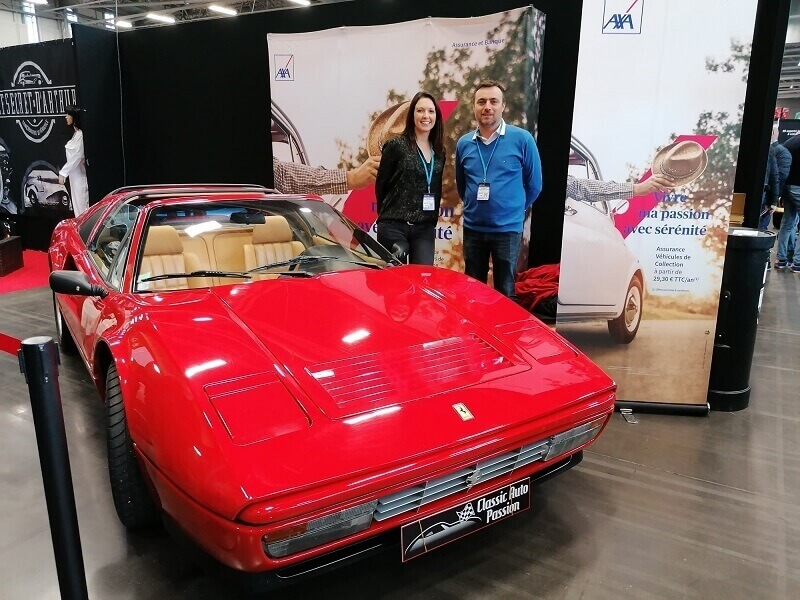 Voitures de collection exposées au Parc des Expositions de la Beaujoire.