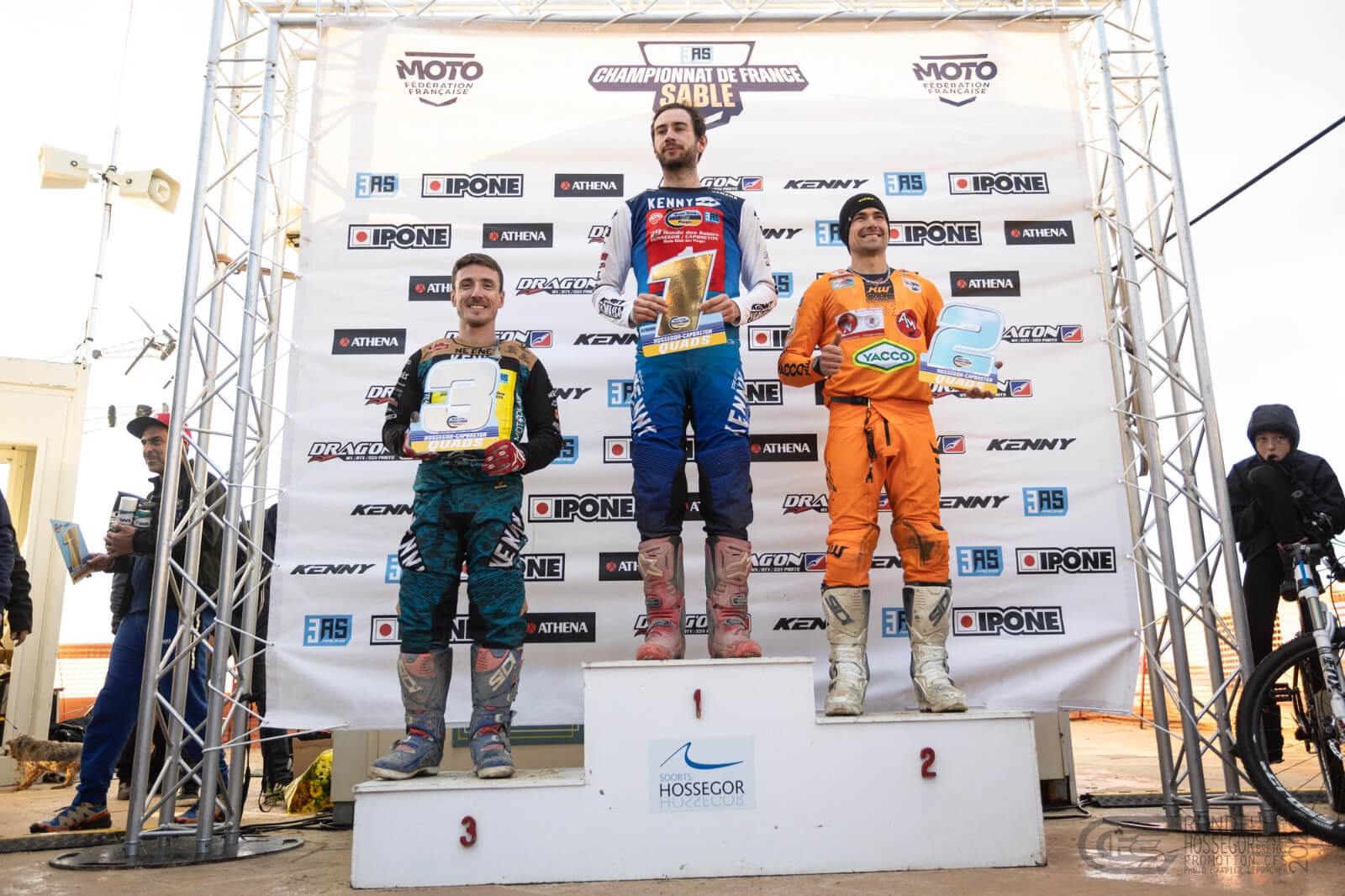 Podium de la Ronde des Sables d'Hossegor-Capbreton 2023.