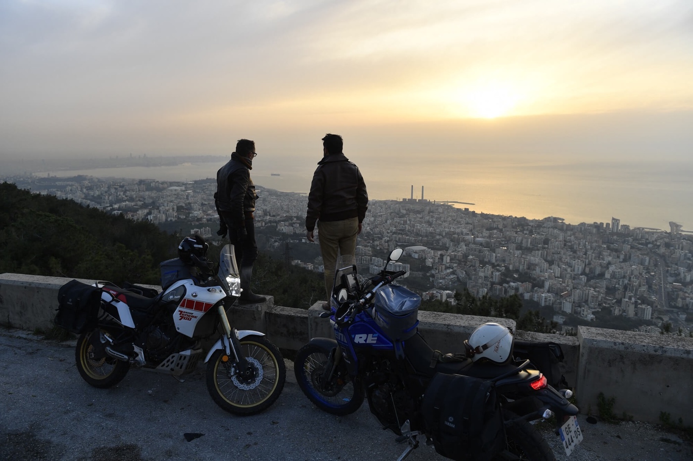 Crépuscule à Beyrouth.