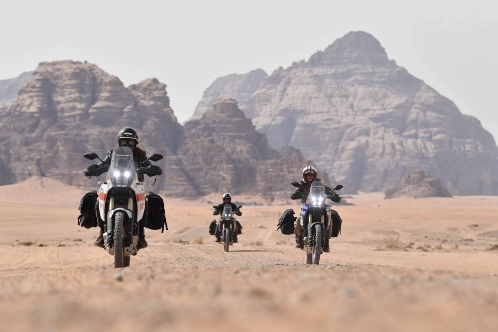 Dans le Wadi Rum de face