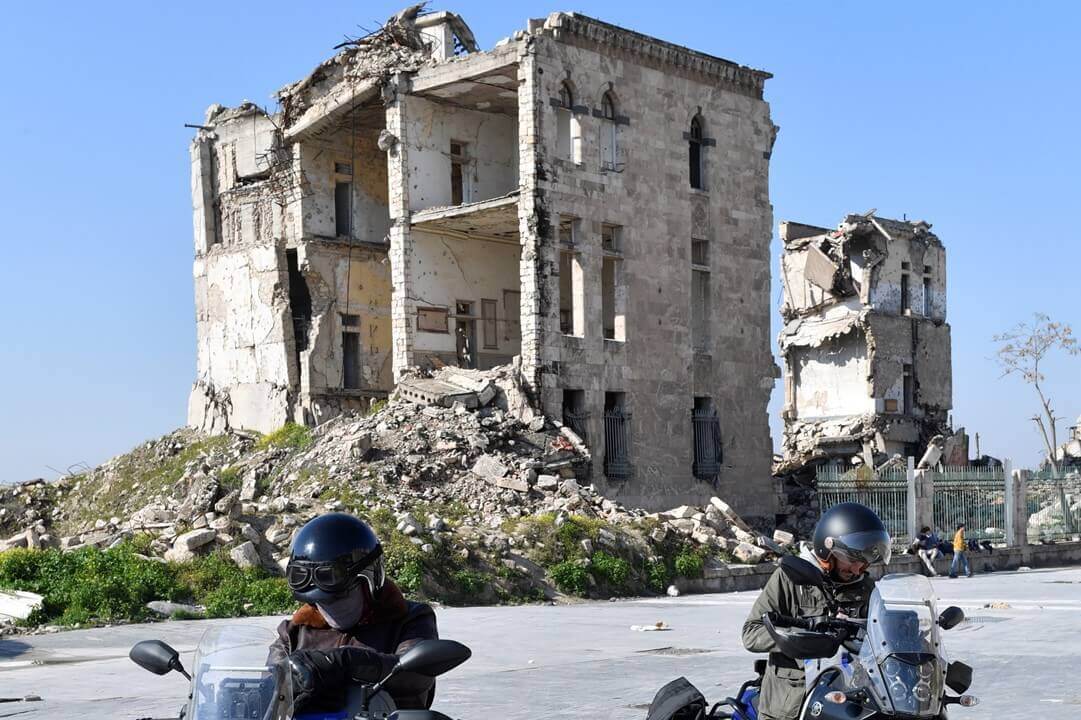 Vestiges de la guerre autour d'Alep